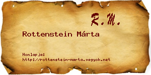 Rottenstein Márta névjegykártya